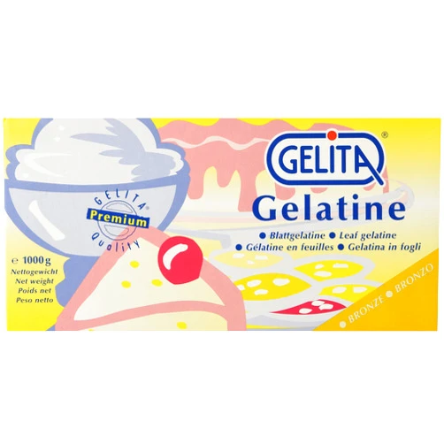 Gelita Leaf Gelatine Sheets - Bronze - 2.2 lb box Gelita
