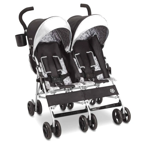Delta Children Jeep Scout Double Stroller, Charcoal Galaxy