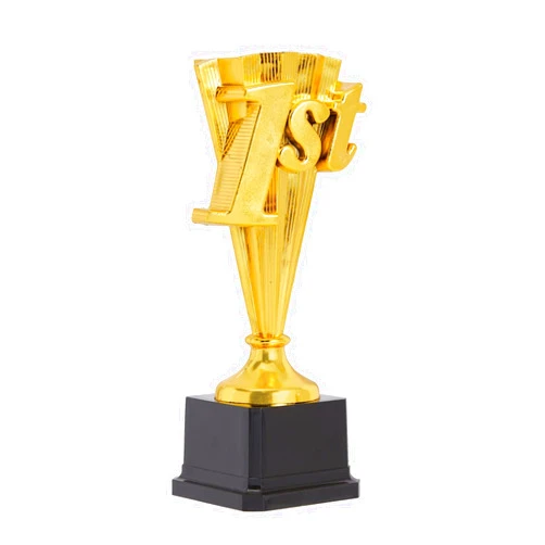 Juvale 1st Place Trophy Award for Sports Tournaments, Funny Gold Trophies for Adults, Competitions, Achievements (8 in)