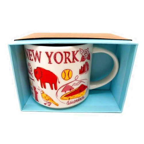 Starbucks Been There Series New York Knickerbocker State Ceramic Mug, 14 Oz