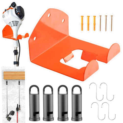 EZYPAK Garage Storage Organizer Trimmer Rack Weed eater hangers Garage Storage Hooks for Stihl Kombi Attachments Garden Power Tool Hanger for Grass Trimmer Hedge Trimmer Garage Wall Trimmer wall hanger