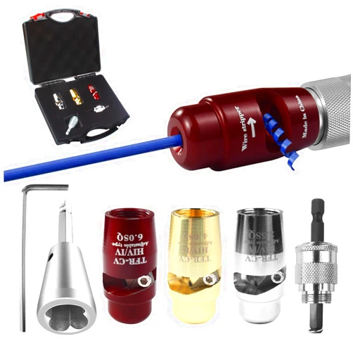 VICKSONGS Wire Stripper for Drill and Twisting Tool for Power Drill, 2024 New Electric Wire Stripper Wire Stripper, Cable Quick Stripping and Connector (BXQTZ1)