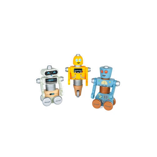 Janod Brico'kids Take-Apart DIY Robots 53 Piece Set – Ages 3 Years+ - J06473