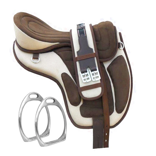 Y&Z Enterprises All Purpose Synthetic Treeless Freemax English Horse Saddle Tack Get Matching Girth & Strap Size:- 14” to 18” Inch Seat Available