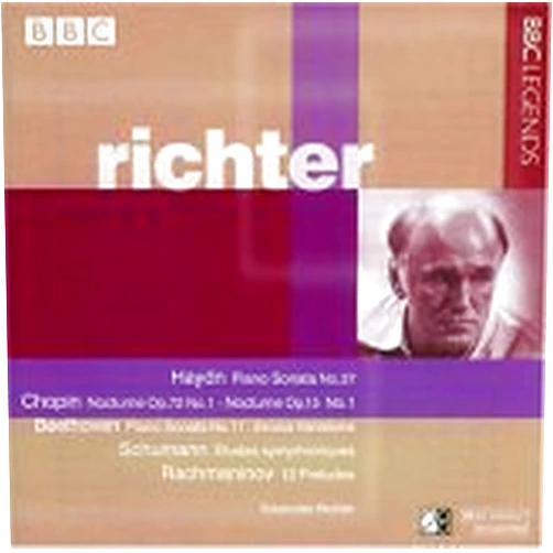By Franz Joseph Haydn (Composer), Frederic Chopin (Composer), Ludwig van Beethoven (Composer), Robert Schumann (Composer), Sergei Rachmaninov (Composer), Sviatoslav Richter (Performer) & 3 more Richter plays Haydn, Chopin, Beethoven, Schumann, & Rachmaninov (BBC)