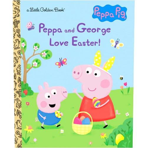 Courtney Carbone,Zoe Waring Peppa and George Love Easter! (Peppa Pig) (Little Golden Book)