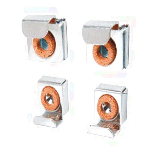 CRL C.R. LAURENCE 50655B CRL Nickel Plated E-Z Mount Mirror Clips - Bulk Package of 50 Sets