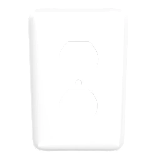 Hubbell TayMac WMW-D Metallic Wallplate, Maxi, White