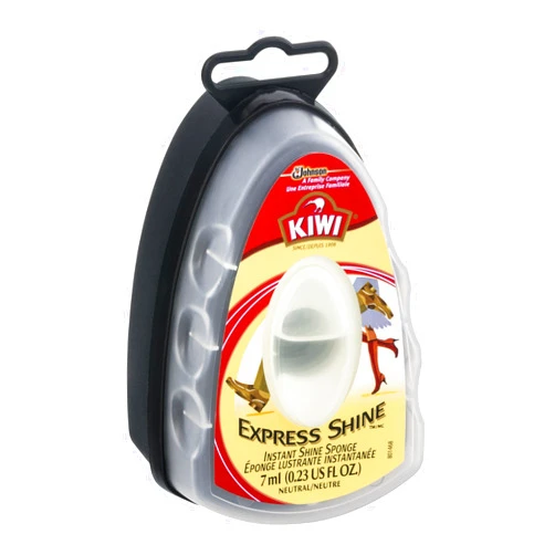 Kiwi Express Neutral Shoe Shine Sponge | Leather Care for Shoes, Boots, Furniture, Jacket, Briefcase and More , purse, bag, Packed by Organica