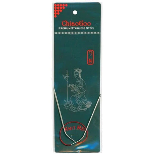 ChiaoGoo Red Line Circular Knitting Needles, 12-Inch/Size 8