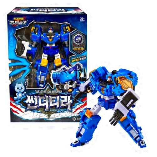 SSmall Miniforce Dinoid Warrior Thunder TYRA Blue Tyranno Dino Transforming Robot