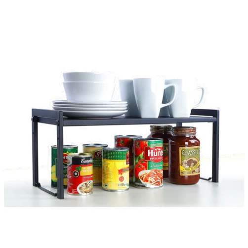 SunnyPoint Expandable Cabinet Storage Rack - Tabletop Storage Spice Shelf Organizer Rack (M - 15.1