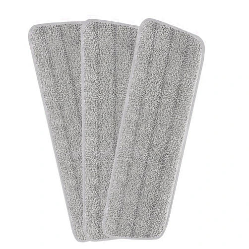 H-Gamely Set of 3 Microfiber Spray Mop Replacement Heads for Wet/Dry Mops Reusable Replacement Refills Fits for Bona Floor Care System (gray)