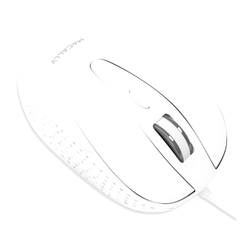 Macally USB Wired Mouse with 3 Button, Scroll Wheel, & 5 Foot Long Cord, USB Mouse for Laptop and Desktop, Computer Mouse Wired Compatible with Apple Macbook, iMac, Mac Mini, Windows PC, & Chromebook