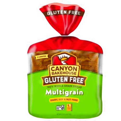 Canyon Bakehouse 7-Grain Sandwich Bread, Gluten Free, 100% Whole Grain - Pack of 2