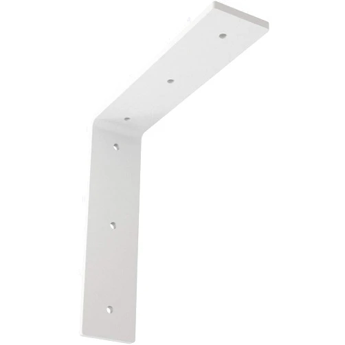Ekena Millwork BKTM02X08X08HAPWH Steel Bracket Hamilton, 2-in. W x 8-in. D x 8-in. H, White Primer (Paintable)