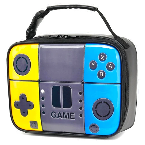 Tongtai Kids Lunch Box,Boy Insulated Lunch Boxes Game Leather Lunch Bag for School,Thermal Meal Cooler Lunch Bags for Boys Girls Kids Toddler Teen