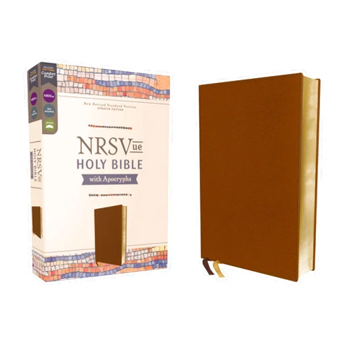Zondervan NRSVue, Holy Bible with Apocrypha, Leathersoft, Brown, Comfort Print