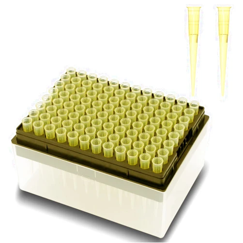 ONiLAB Scientific Universal 100ul Pipettor Tips Lab Transparent Liquid Pipettor Tips with Box Non-pyrogenic DNAse/RNAse Free Autoclavable 1 Rack 96 Tips (100ul, 96)