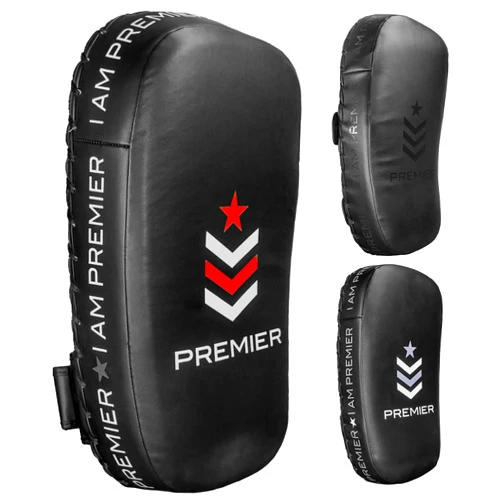 Revgear Premier Deluxe Thai Pads | Punching, Foot, Knee and Elbow Target |Training, Curved Kickboxing Kicking Strike Shield, Coaching Kick Boxing, MMA, Martial Arts (Sold as Pairs)