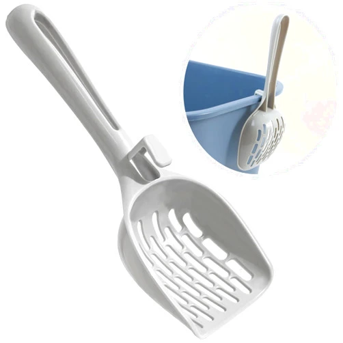 KOAKOMI Cat Litter Scoop, Litter Scoop with Wide Slats, Litter Sifter Scoop with Hollow Grid for Pine Pellets, Easy Sifting, ABS Plastic Litter Scoop for Cats