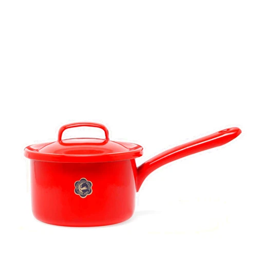 Tsukiusagishirushi Tsukiusagijirushi 050-06726 Moon Rabbit Seal Sauce Pan, 4.7 inches (12 cm), Red