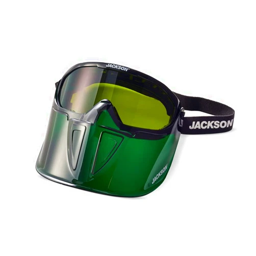 Jackson Safety GPL500 Safety Goggles with Face Shield - Safety Eyewear Over Glasses - Anti-Fog, ANSI Z87.1