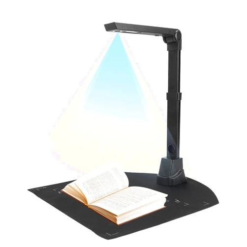 NetumScan 13MP Book Document Camera for Teachers, Multi-Language OCR Recognition by AI Technology, Foldable & Portable, Real-time Projection, Video Recording, Capture Size A3/A4, Only Windows
