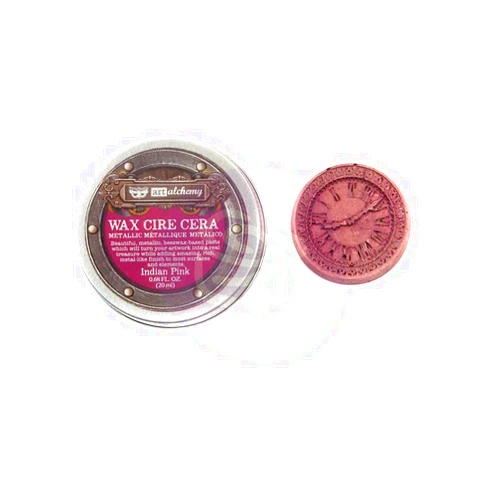 PRIMA MARKETING INC Prima Marketing Finnabair Art Alchemy Metallique Wax .68 Fluid Ounce-Indian Pink