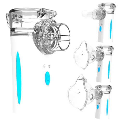 Naweti Portable Nebulizer - Nebulizers, Rechargeable Nebulizer Machine for Adults and Kids, Ultrasonic Mesh Nebulizer with Two Modes & Self-Cleaning Function for Breathing Problems, FSA and HSA Eligible