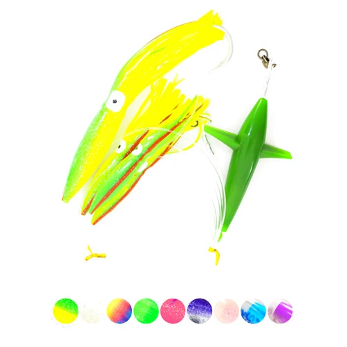 BLUEWING Fishing Daisy Chain Big Game Bulb Squid Trolling Bird Tuna Lures Fish Teasers for Marlin Sailfish