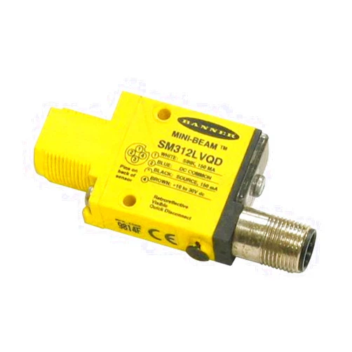Banner Engineering SM312LVQD-50939 Sensor, Mini-Beam DC, Short Range