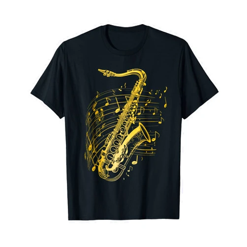 We Love Jazz Music - Saxophone Player Apparel Co. Saxophone Player Jazz Music Musician Saxophonist T-Shirt