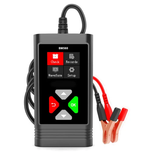 OBDMONSTER BM560 6V 12V Car Battery Tester, 100-2000 CCA Voltage Tester 2Ah-220Ah Digital Auto Battery Analyzer Internal Resistance Tester Automotive Alternator for Cars/Trucks/Motorcycles/Boats