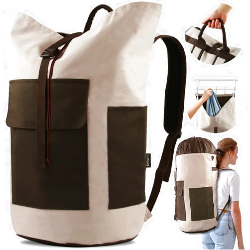 JOINPRO Laundry Bag Backpack, 125L Extra Large Travel Laundry Bags with Shoulder Straps, Adjustable & Extendable Design, Laundry Hamper Bag with 3 Pockets for Laundromat, College, Travel, Camping