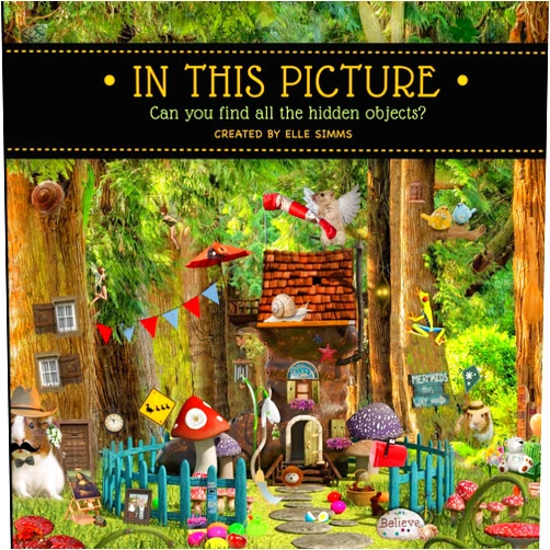 Elle Simms In This Picture: Can you find all the hidden objects?