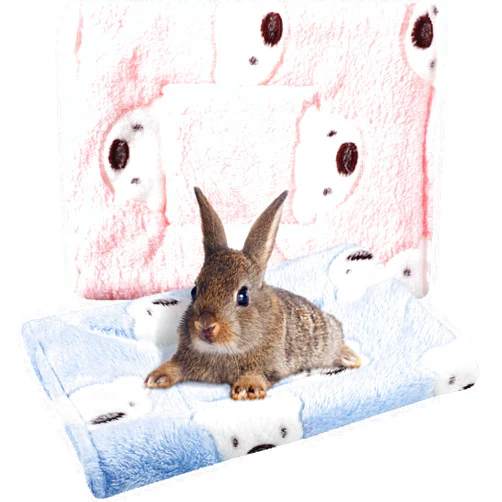 Jetec 2 Pieces Guinea Pig Hamster Warm Mats Bed Hamster Sleep Pad Squirrel Hedgehog Soft Cushion Rabbit Chinchilla Bed Mat House Nest(Cute Color, Bear Pattern)