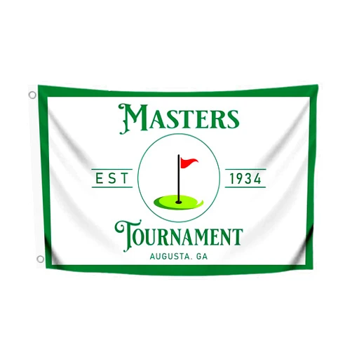 LUIVU 3x5 Ft Golf Sports Polyester Flag Banner with 2 Grommets - Man Cave Party Garden House Outdoor - Golf Sports Tournament Augusta National Club Single Sided Flags - Practice Golf Flag for Club House