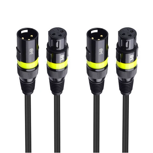 Cable Matters 2-Pack 22AWG Stage Light DMX Cable 10 ft / 3m with 3-Pin XLR Connector