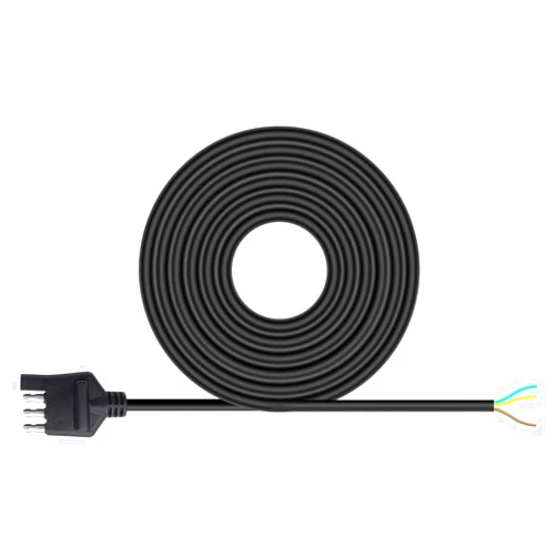 Anayguto 18AWG 30FT 4 Pin Trailer Wire Harness 4 Wire Trailer Wire Black 4 Pin Trailer Extension, Male 4 Pin Trailer Plug Pure Copper 4 Way Trailer Plug with PVC Jacketed 4 Pin Trailer Wire Extension
