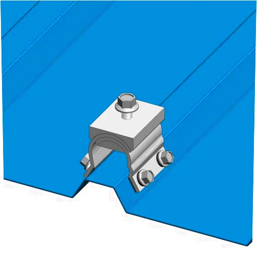 Magerack 10 MageBracket RH R-Panel Trapezoidal Metal Roof Mounting Racking Rib Brackets Clamps for Solar Panel Module Installation