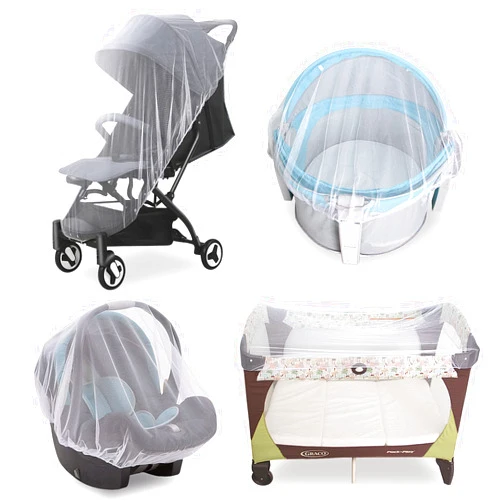 Coldwind Baby Mosquito Net for Stroller, Reusable Bug Net for Stroller, Bassinets, Cradles, Playards, Pack N Plays and Portable Mini Crib, Portable & Durable Baby Insect Netting, White