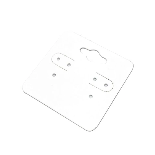 TheDisplayGuys For Your Modern Living 500-Pack 2x2 Pre-Punched Hanging Jewelry Earrings Display Cards (White Kraft Paper, Small)