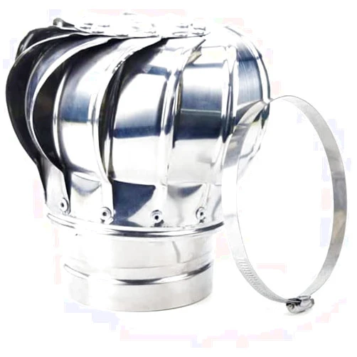 Marsrut Stainless Steel 201 Non Power Roof Ventilator, Wind Turbines Attic Air Vent Ventilating Fan (Size : 110mm)