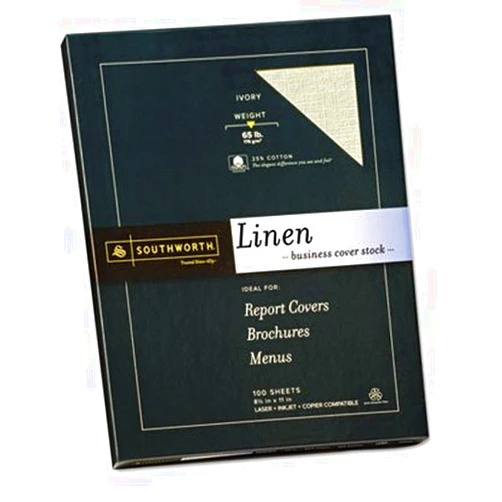 Southworth - SOUZ560CK - 25% Cotton Linen Business Cover Stock
