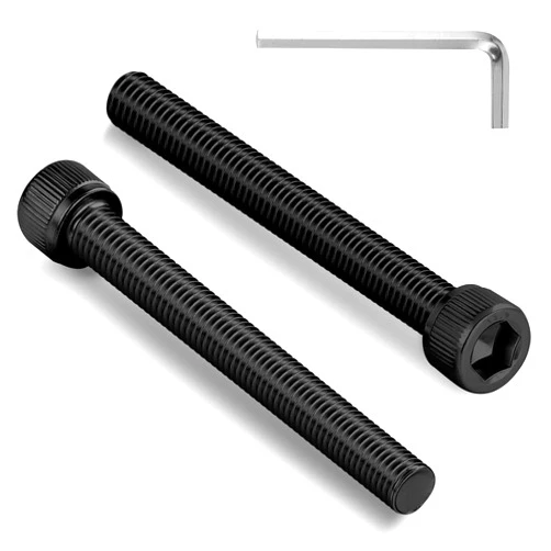 BNUOK 60pcs M3 x 45mm Hex Socket Head Cap Screws Bolts, 12.9 Grade Alloy Steel, Black Oxide Finish, Allen Socket Drive, Full Threads,with Hex Spanner