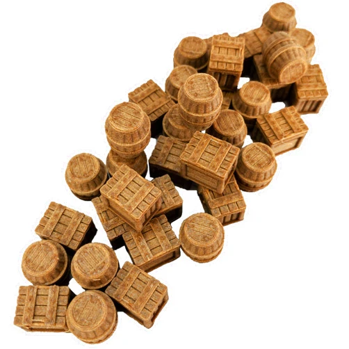 Extruded Gaming Storeroom Crates and Barrels