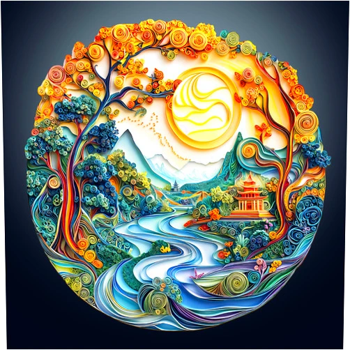 Woodemon Wooden Puzzles for Adults, 3D Colored Paper Sculpture Landscape (S-100pcs) Wooden Jigsaw Puzzles Kids, 8.5*8.5in Unique Shaped Animal Wood Puzzles Adults, 3D Vision Flat Puzzle Family Games