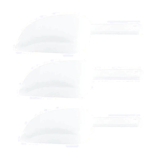 Generic Multi Purpose Kitchen Scoops Frosted Plastic Ice Scoop Measuring Scoops for Party Candy Dessert Buffet Ice Cream Kitchen Bar Tools(3pcs)