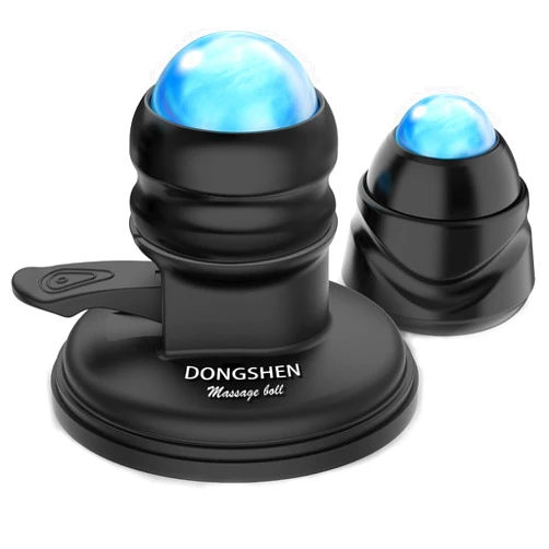 DONGSHEN Massage Ball Deep Tissue DONGSHEN 2 in 1 Lacrosse Ball Mountable and Removable Massage Ball Roller Trigger Point Massager for Back, Neck, Foot, Calf, Leg, Arm